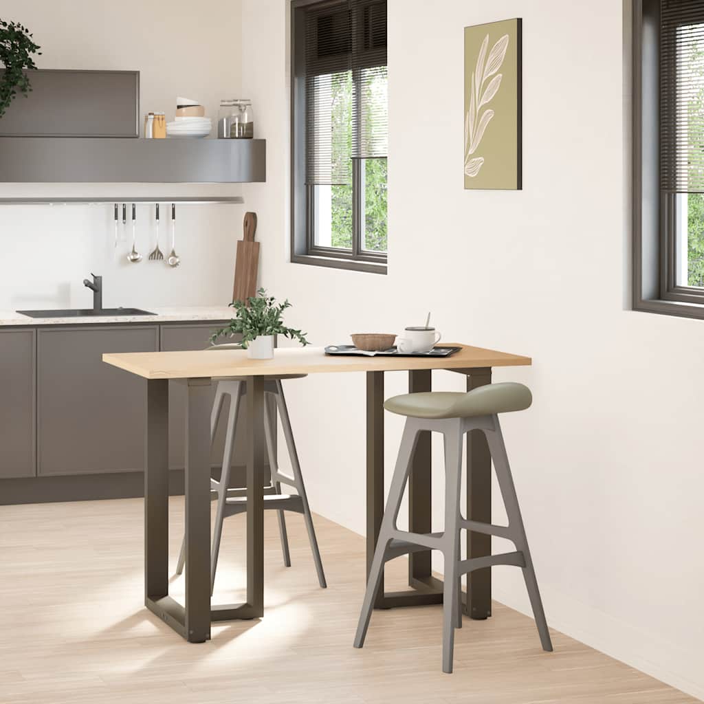 vidaXL Nogi do stołu barowego w kształcie litery T 2 szt. Czarne 60x35x(90-91) cm Stal