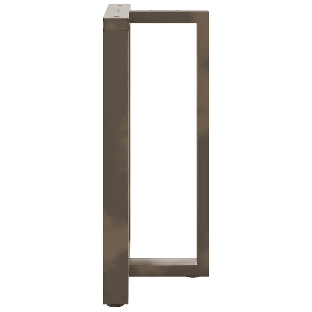 vidaXL Nogi do stołu barowego w kształcie litery T 2 szt. Czarne 60x35x(90-91) cm Stal