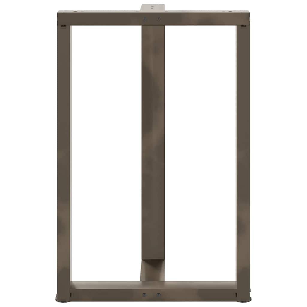 vidaXL Nogi do stołu barowego w kształcie litery T 2 szt. Czarne 60x35x(90-91) cm Stal