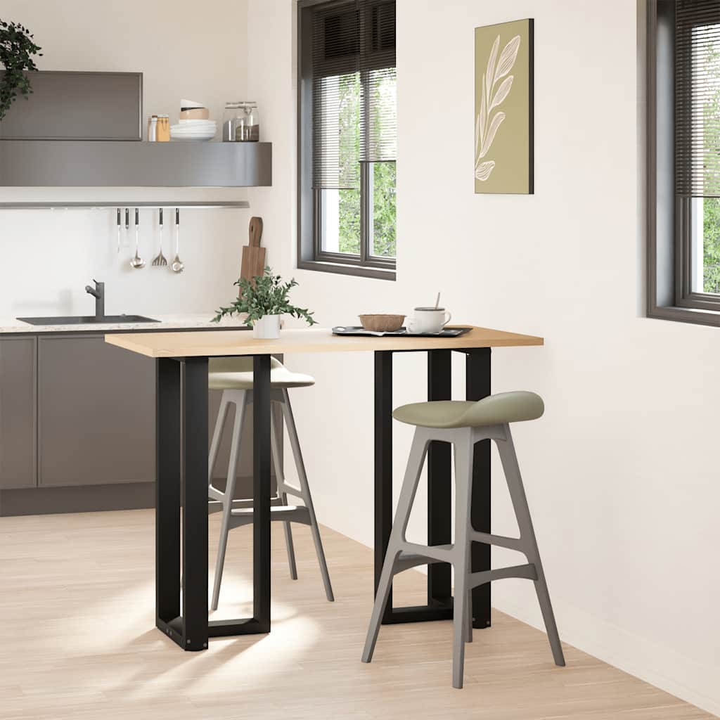 vidaXL Nogi do stołu barowego w kształcie litery T 2 szt. Czarne 40x35x(100-101) cm Stal