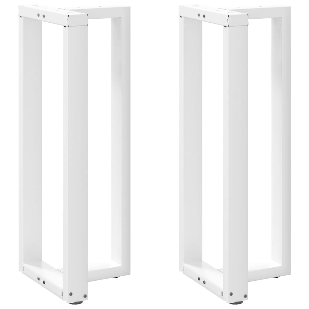 vidaXL Nogi do stołu barowego w kształcie litery T 2 szt. Białe 40x35x(100-101) cm Stal