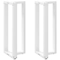 vidaXL Nogi do stołu barowego w kształcie litery T 2 szt. Białe 40x35x(100-101) cm Stal