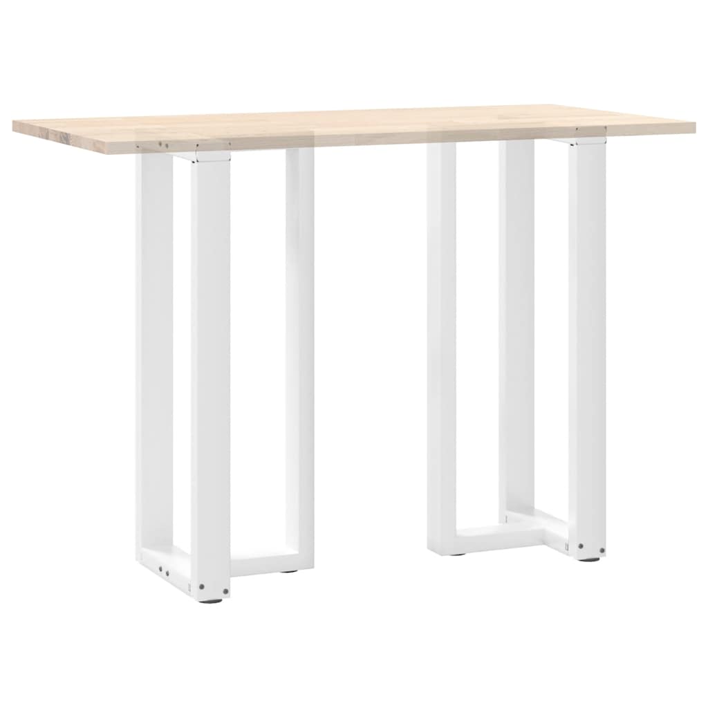 vidaXL Nogi do stołu barowego w kształcie litery T 2 szt. Białe 40x35x(100-101) cm Stal