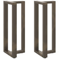 vidaXL Nogi do stołu barowego w kształcie litery T 2 szt. Czarne 40x35x(100-101) cm Stal