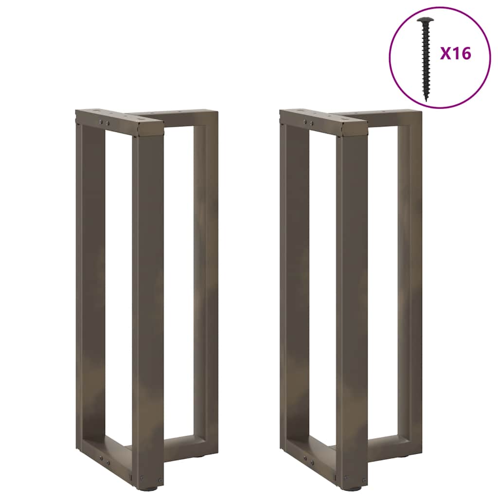 vidaXL Nogi do stołu barowego w kształcie litery T 2 szt. Czarne 40x35x(100-101) cm Stal