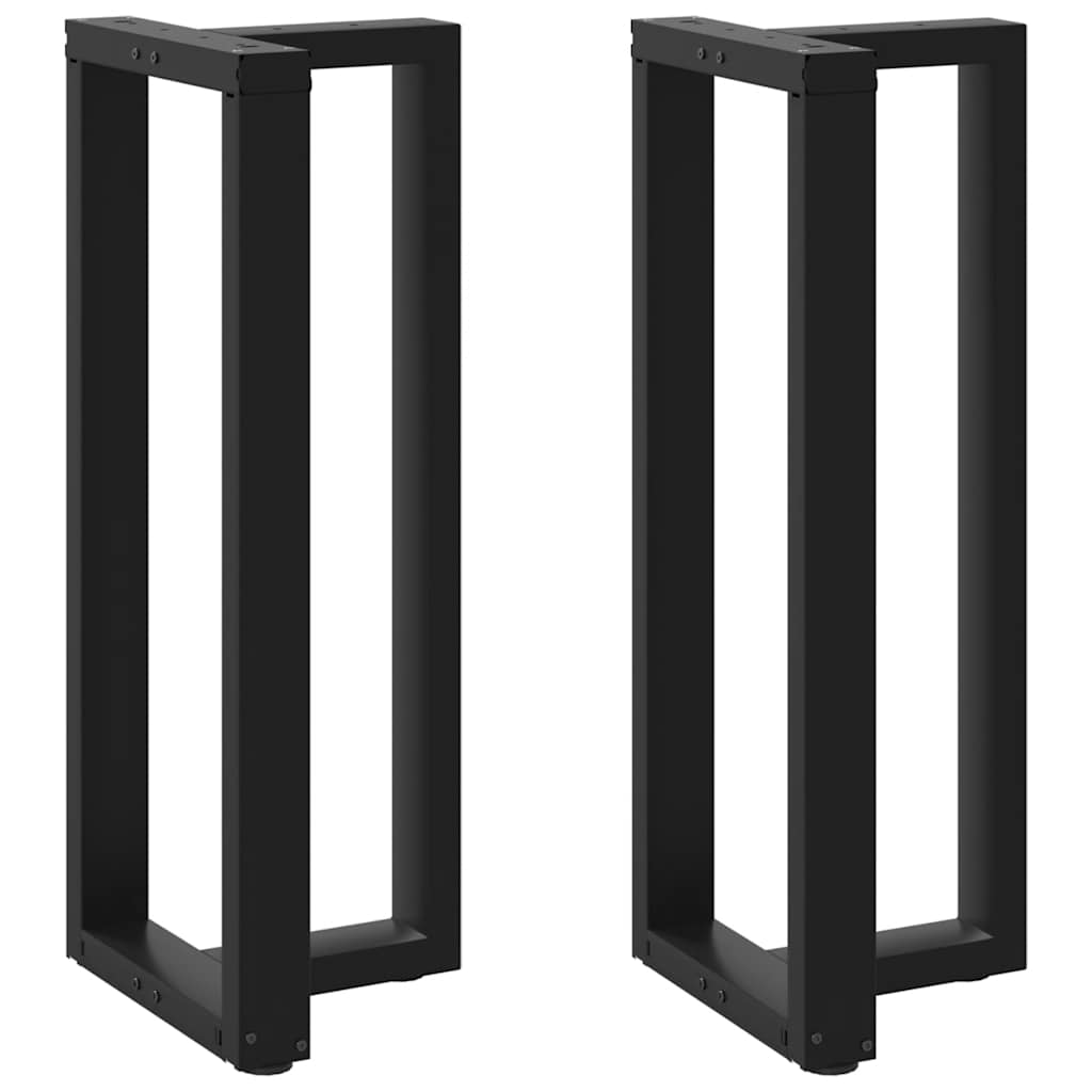 vidaXL Nogi do stołu barowego w kształcie litery T 2 szt. Czarne 50x35x(100-101) cm Stal