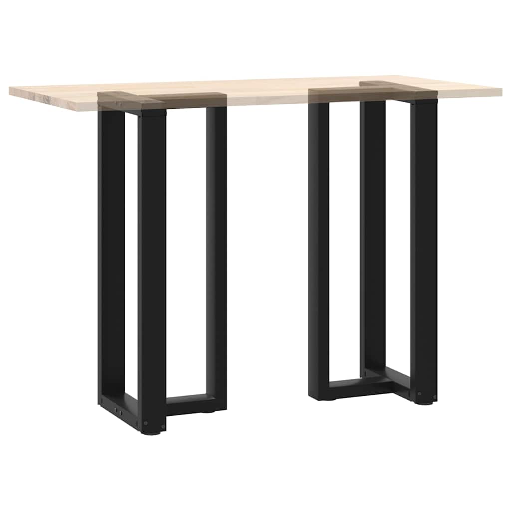 vidaXL Nogi do stołu barowego w kształcie litery T 2 szt. Czarne 50x35x(100-101) cm Stal