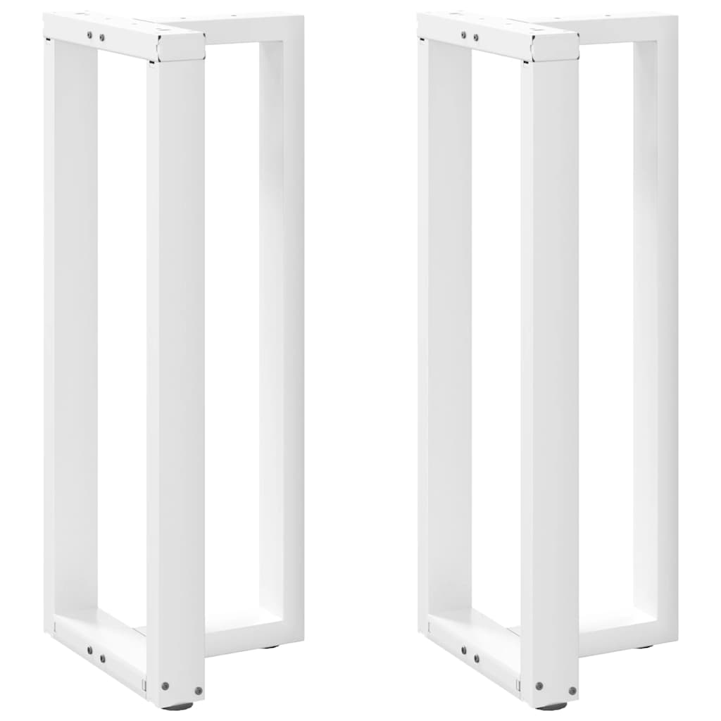 vidaXL Nogi do stołu barowego w kształcie litery T 2 szt. Białe 50x35x(100-101) cm Stal