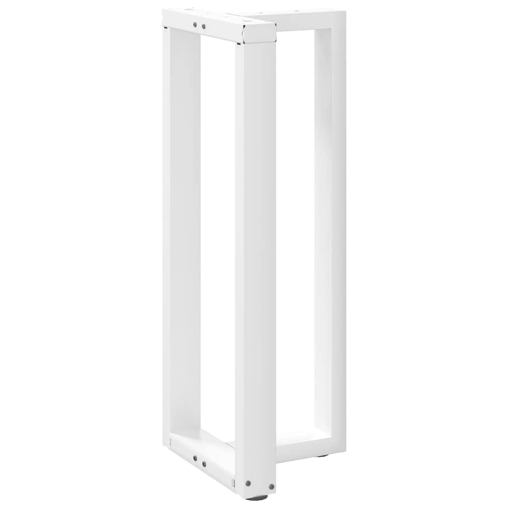 vidaXL Nogi do stołu barowego w kształcie litery T 2 szt. Białe 50x35x(100-101) cm Stal
