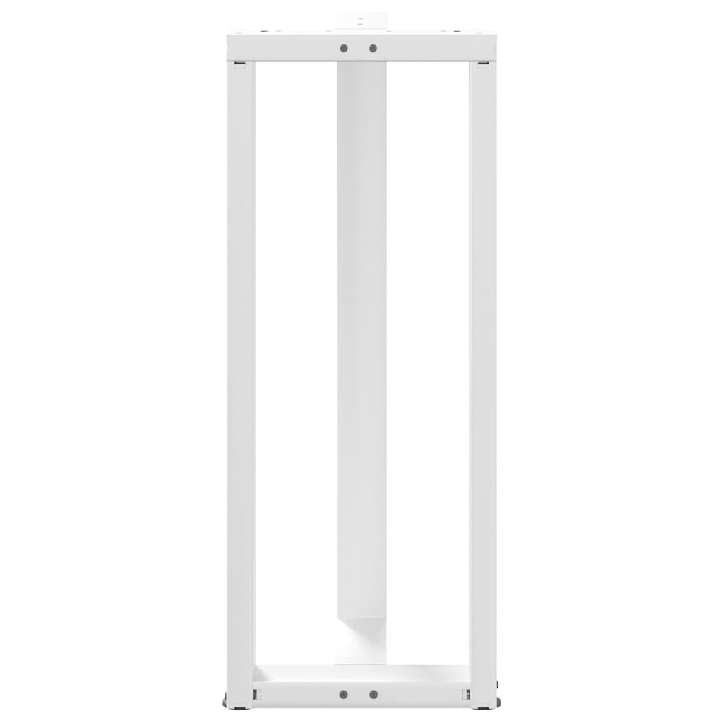 vidaXL Nogi do stołu barowego w kształcie litery T 2 szt. Białe 50x35x(100-101) cm Stal