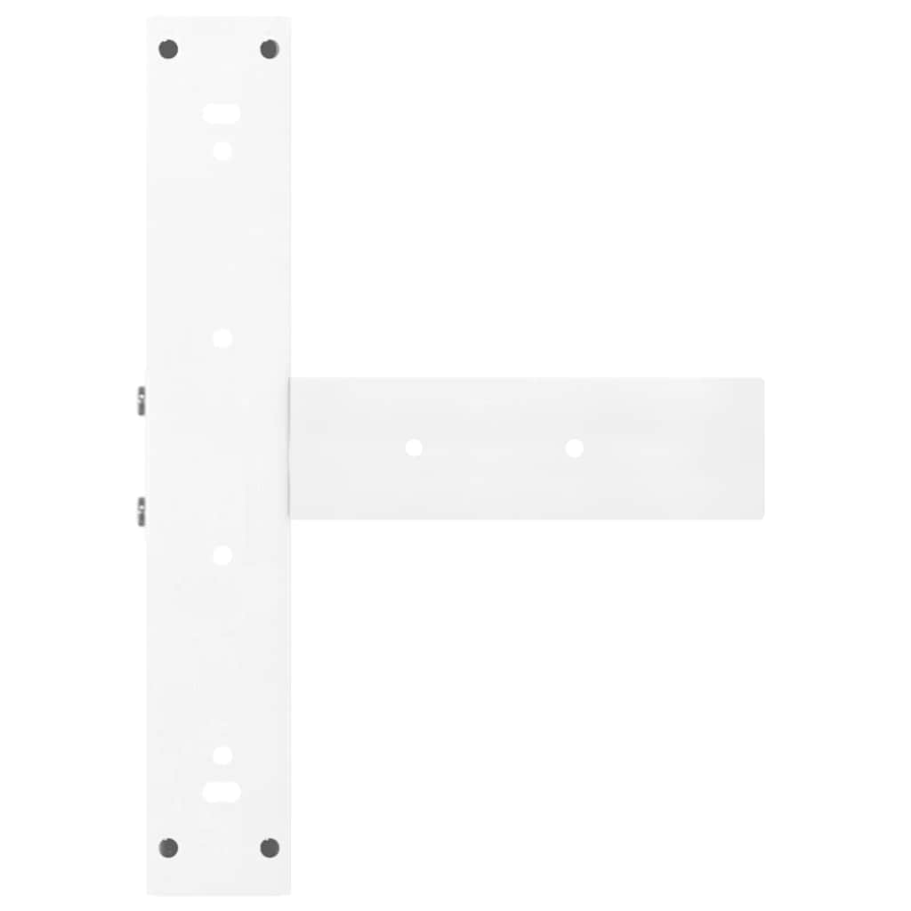 vidaXL Nogi do stołu barowego w kształcie litery T 2 szt. Białe 50x35x(100-101) cm Stal