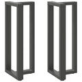 vidaXL Nogi do stołu barowego w kształcie litery T 2 szt. Antracyt 50x35x(100-101) cm Stal