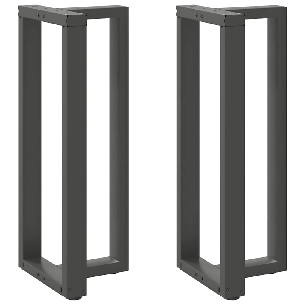 vidaXL Nogi do stołu barowego w kształcie litery T 2 szt. Antracyt 50x35x(100-101) cm Stal