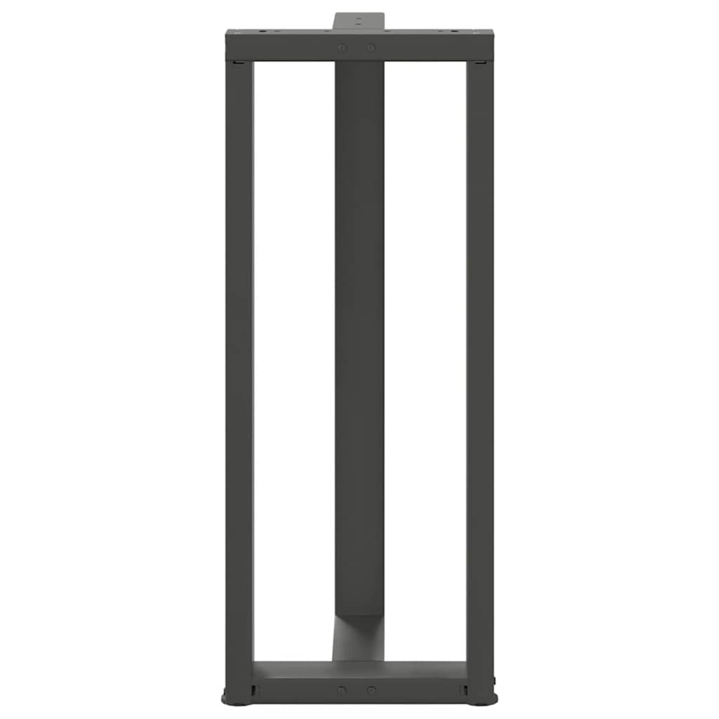 vidaXL Nogi do stołu barowego w kształcie litery T 2 szt. Antracyt 50x35x(100-101) cm Stal