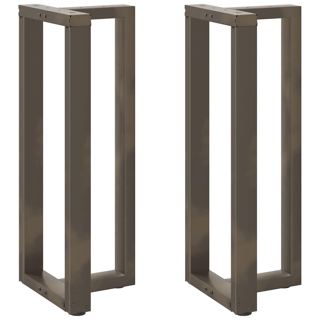 vidaXL Nogi do stołu barowego w kształcie litery T 2 szt. Czarne 50x35x(100-101) cm Stal