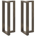 vidaXL Nogi do stołu barowego w kształcie litery T 2 szt. Czarne 50x35x(100-101) cm Stal