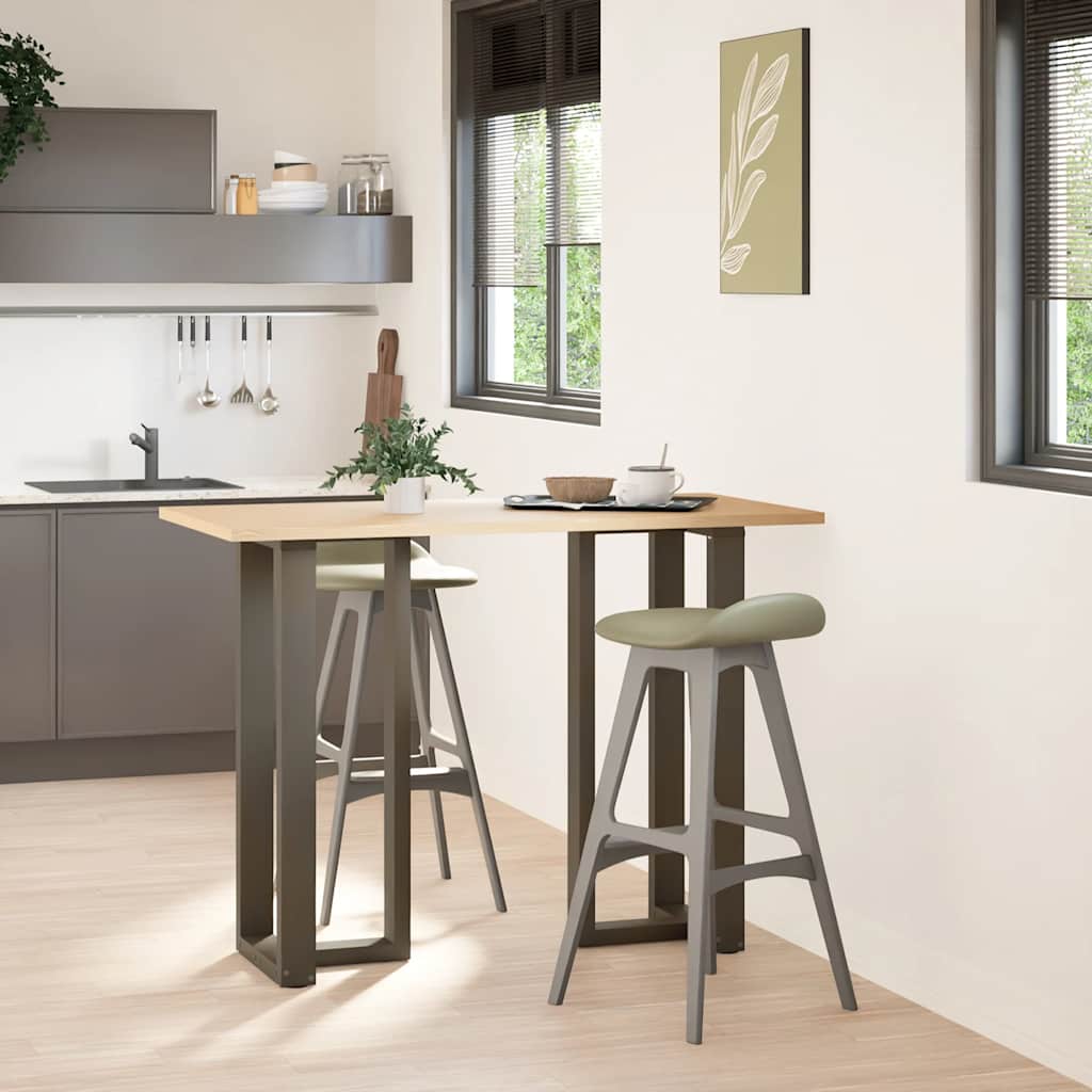 vidaXL Nogi do stołu barowego w kształcie litery T 2 szt. Czarne 50x35x(100-101) cm Stal