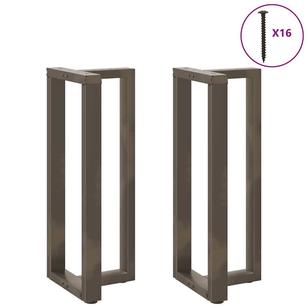 vidaXL Nogi do stołu barowego w kształcie litery T 2 szt. Czarne 50x35x(100-101) cm Stal