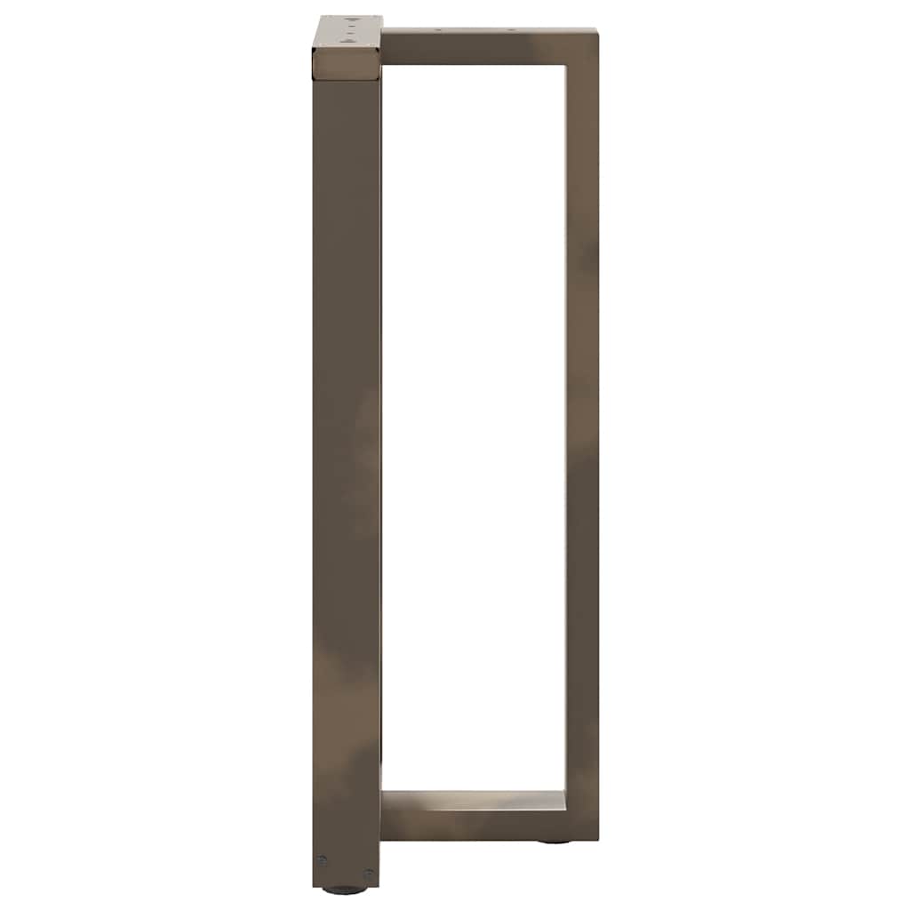 vidaXL Nogi do stołu barowego w kształcie litery T 2 szt. Czarne 50x35x(100-101) cm Stal