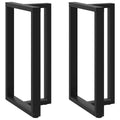 vidaXL Nogi do stołu barowego w kształcie litery T 2 szt. Czarne 60x35x(100-101) cm Stal