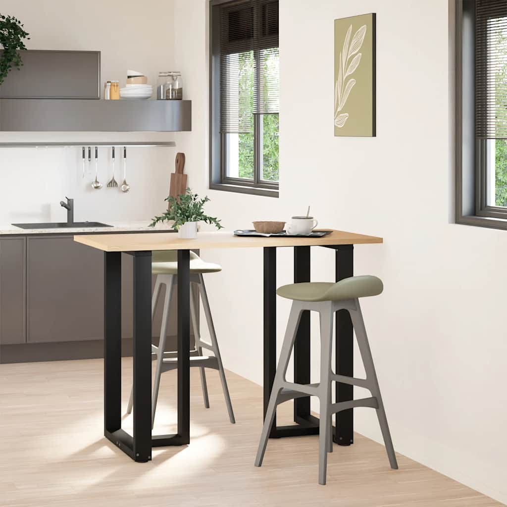 vidaXL Nogi do stołu barowego w kształcie litery T 2 szt. Czarne 60x35x(100-101) cm Stal