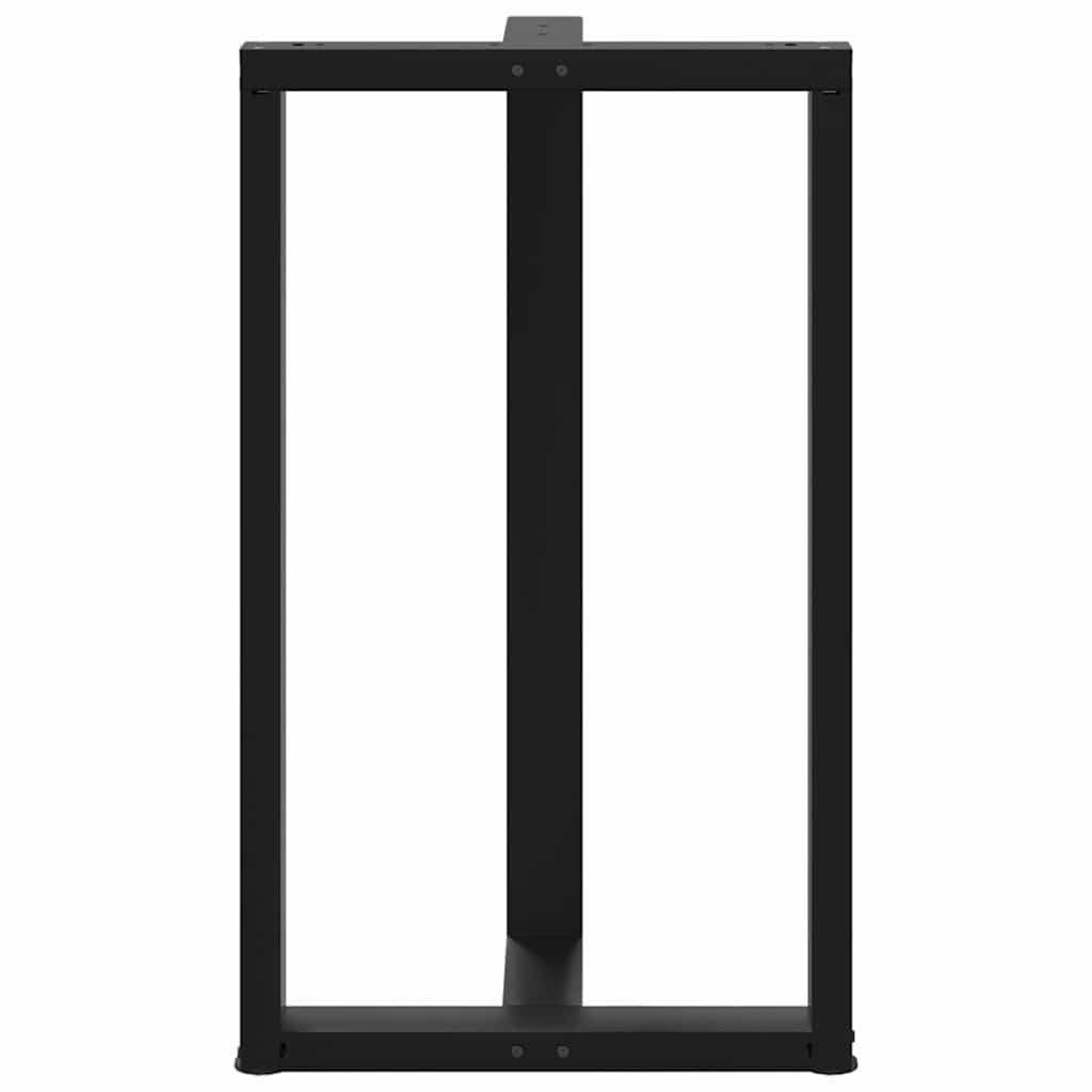 vidaXL Nogi do stołu barowego w kształcie litery T 2 szt. Czarne 60x35x(100-101) cm Stal