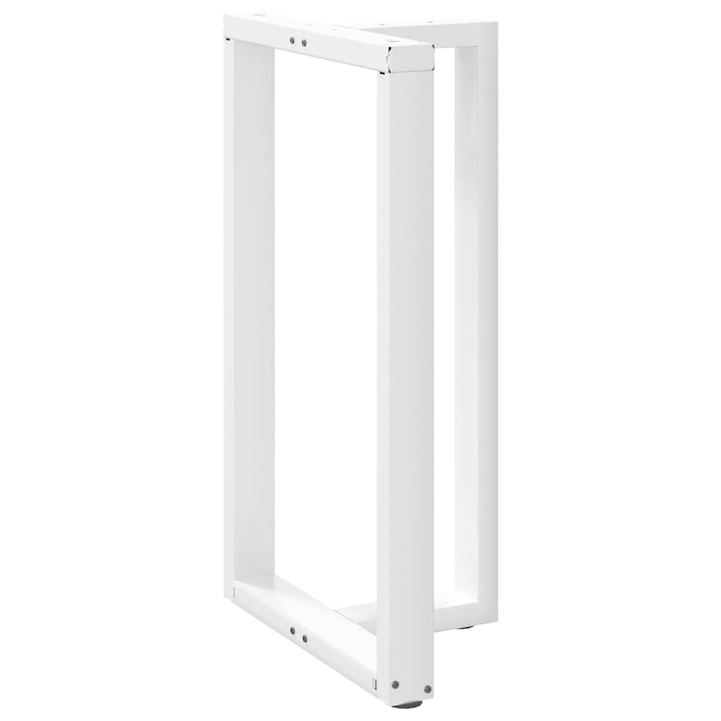 vidaXL Nogi do stołu barowego w kształcie litery T 2 szt. Białe 60x35x(100-101) cm Stal