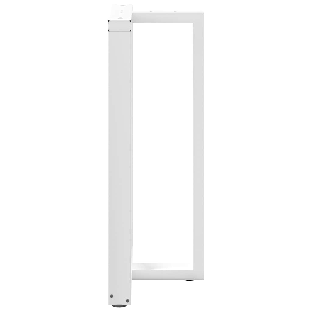 vidaXL Nogi do stołu barowego w kształcie litery T 2 szt. Białe 60x35x(100-101) cm Stal