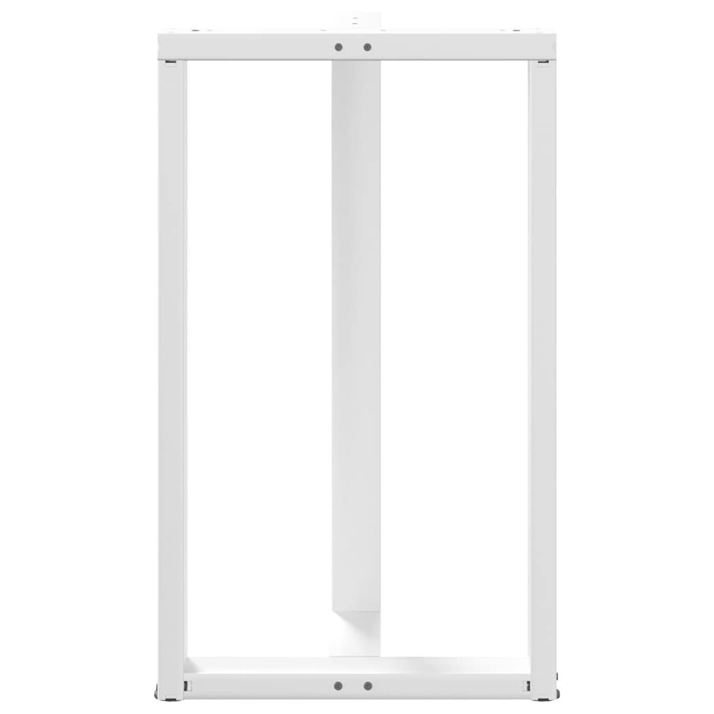 vidaXL Nogi do stołu barowego w kształcie litery T 2 szt. Białe 60x35x(100-101) cm Stal