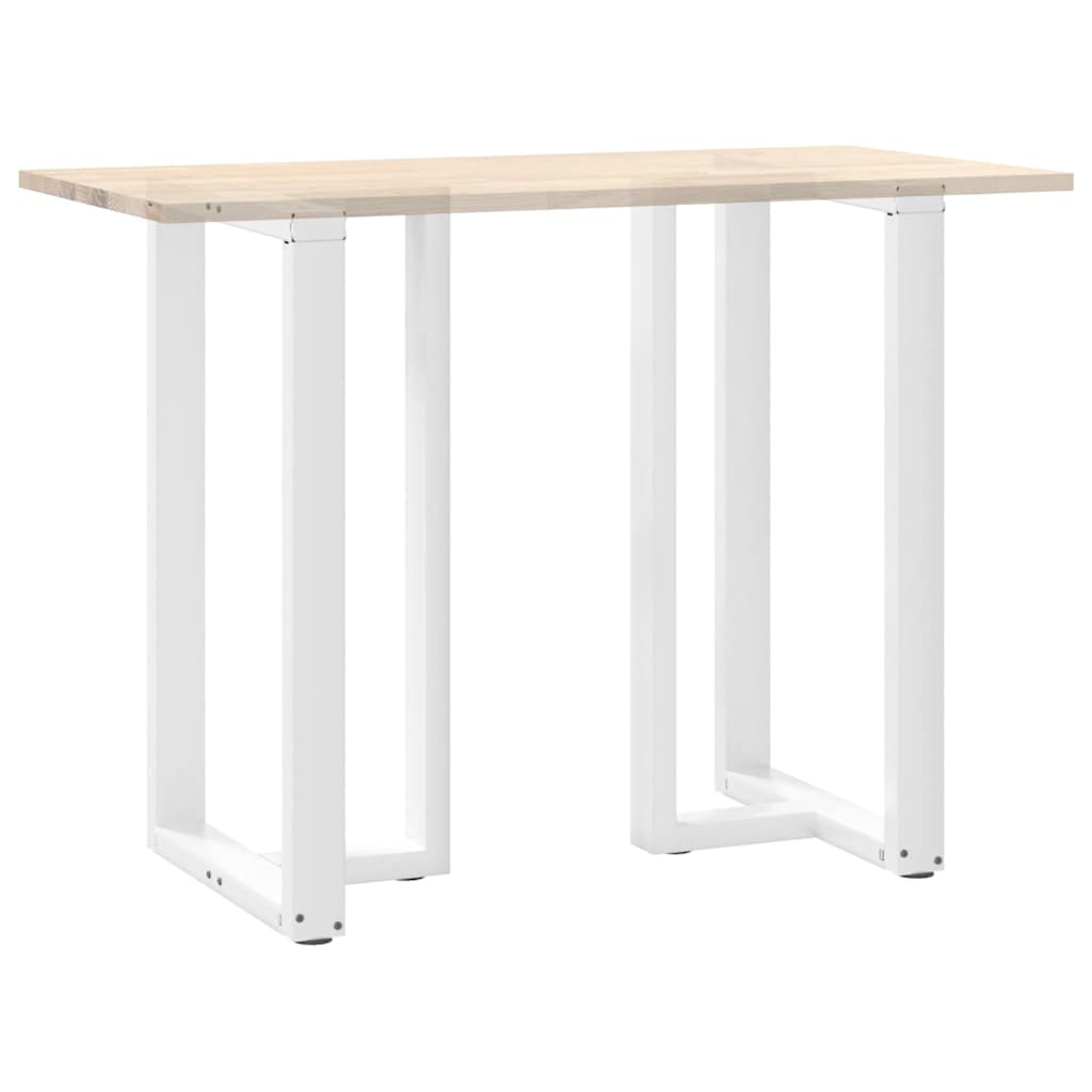 vidaXL Nogi do stołu barowego w kształcie litery T 2 szt. Białe 60x35x(100-101) cm Stal