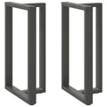 vidaXL Nogi do stołu barowego w kształcie litery T 2 szt. Antracyt 60x35x(100-101) cm Stal