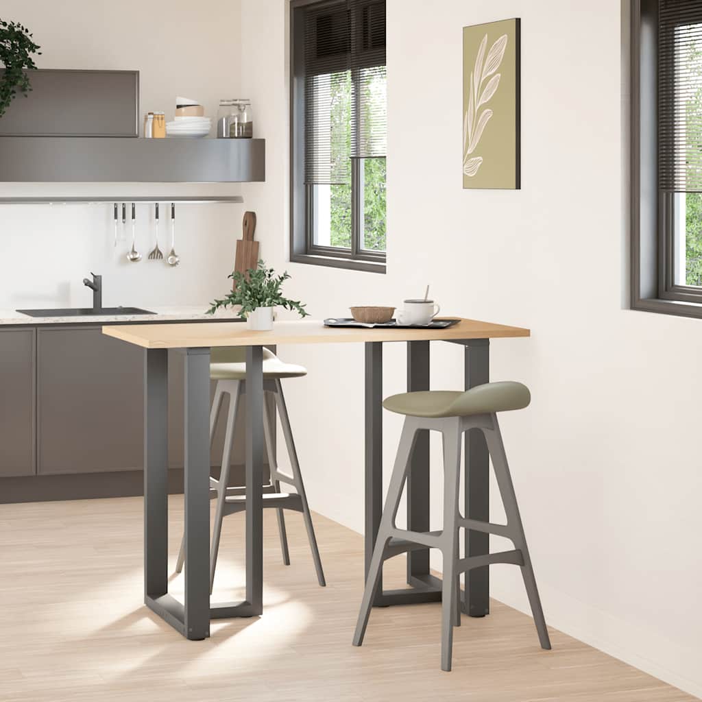 vidaXL Nogi do stołu barowego w kształcie litery T 2 szt. Antracyt 60x35x(100-101) cm Stal