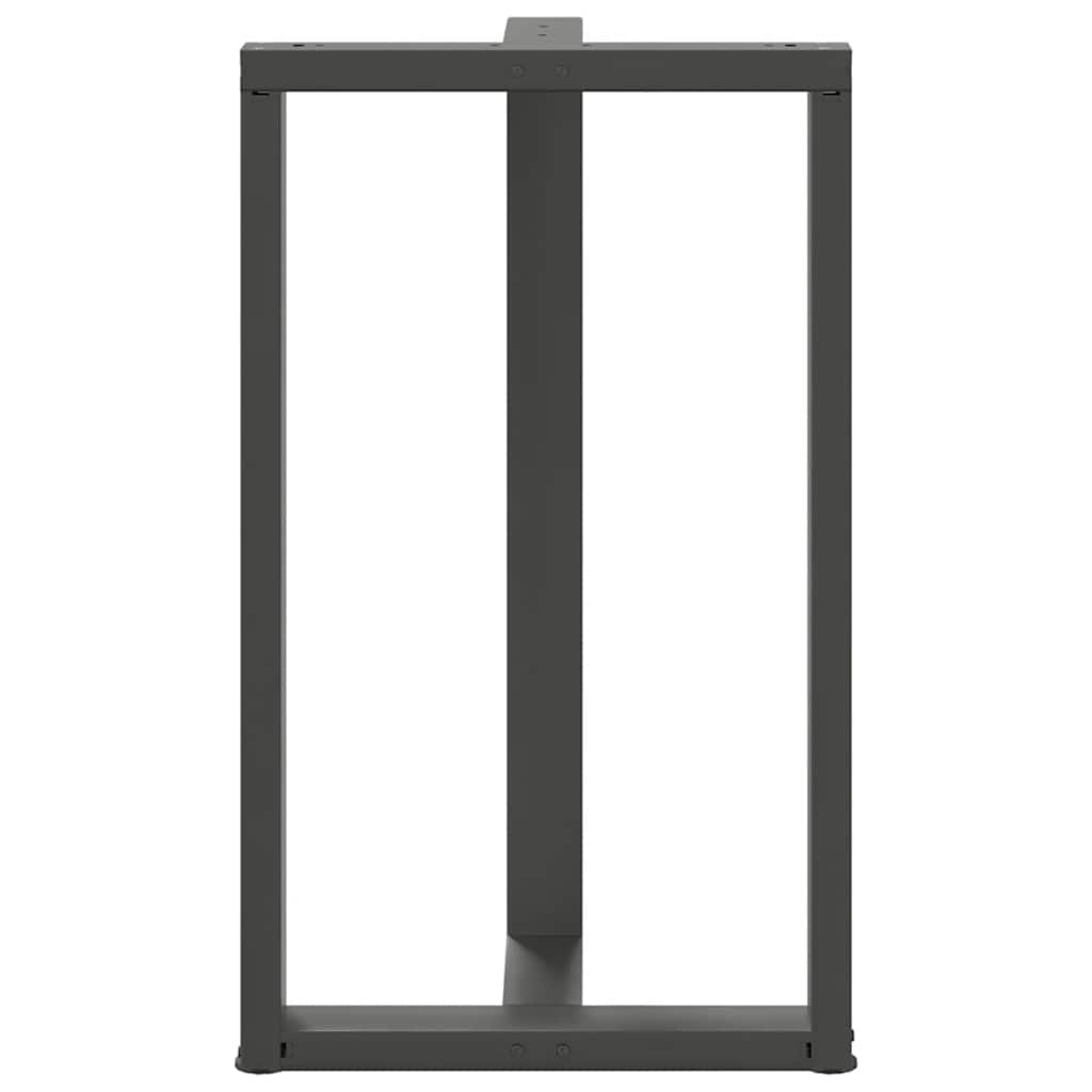vidaXL Nogi do stołu barowego w kształcie litery T 2 szt. Antracyt 60x35x(100-101) cm Stal