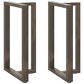 vidaXL Nogi do stołu barowego w kształcie litery T 2 szt. Czarne 60x35x(100-101) cm Stal