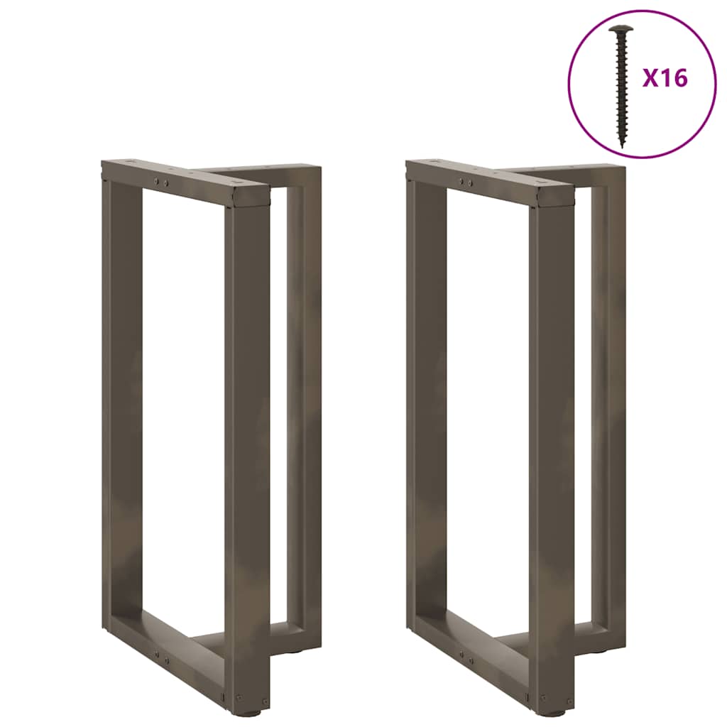 vidaXL Nogi do stołu barowego w kształcie litery T 2 szt. Czarne 60x35x(100-101) cm Stal