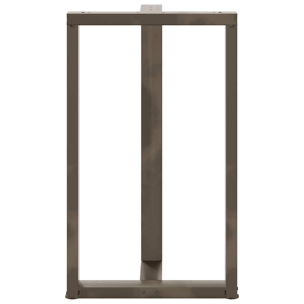 vidaXL Nogi do stołu barowego w kształcie litery T 2 szt. Czarne 60x35x(100-101) cm Stal