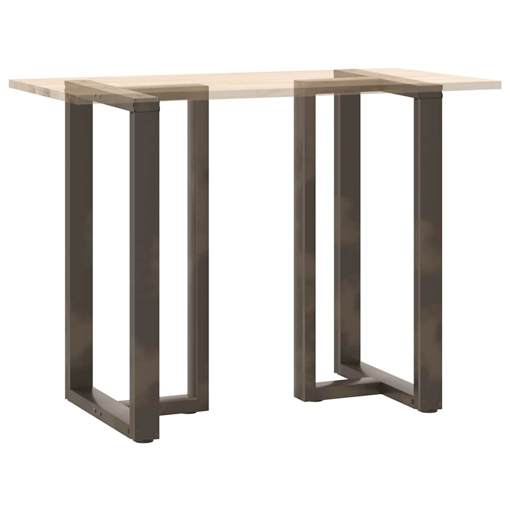 vidaXL Nogi do stołu barowego w kształcie litery T 2 szt. Czarne 60x35x(100-101) cm Stal