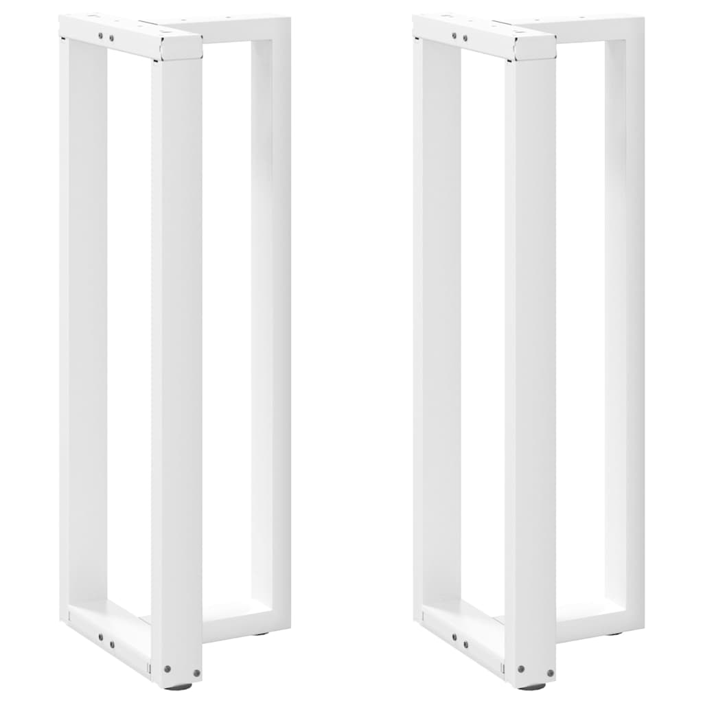 vidaXL Nogi do stołu barowego w kształcie litery T 2 szt. Białe 40x35x(110-111) cm Stal