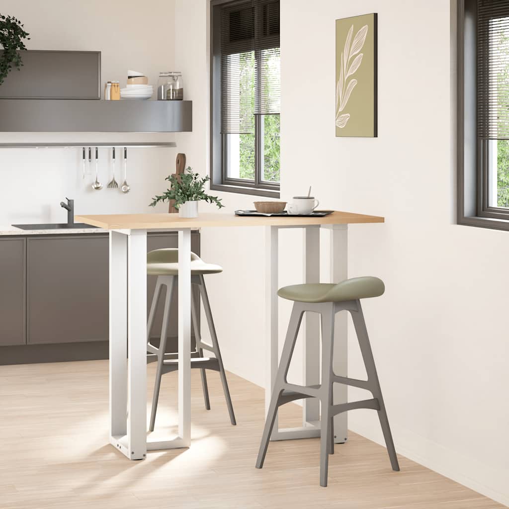 vidaXL Nogi do stołu barowego w kształcie litery T 2 szt. Białe 40x35x(110-111) cm Stal