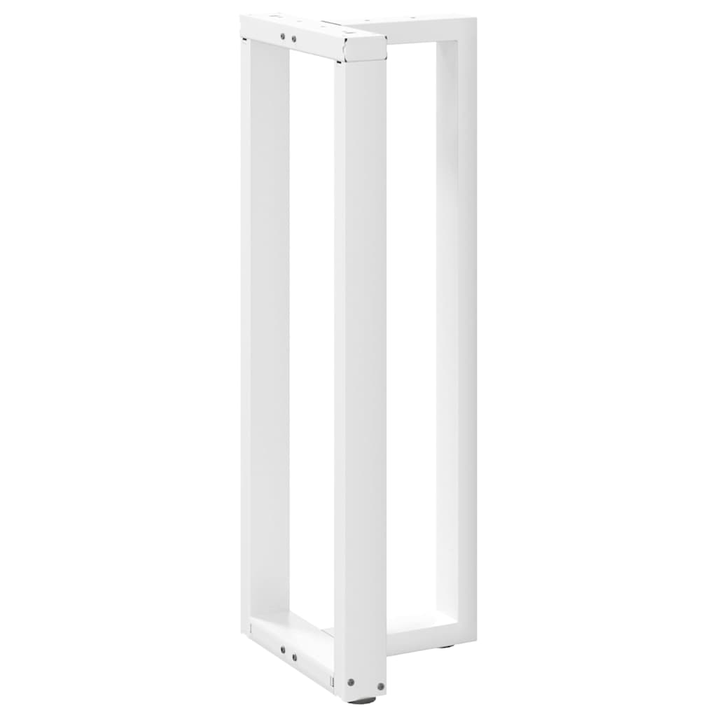 vidaXL Nogi do stołu barowego w kształcie litery T 2 szt. Białe 40x35x(110-111) cm Stal