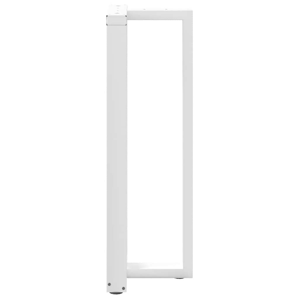 vidaXL Nogi do stołu barowego w kształcie litery T 2 szt. Białe 40x35x(110-111) cm Stal