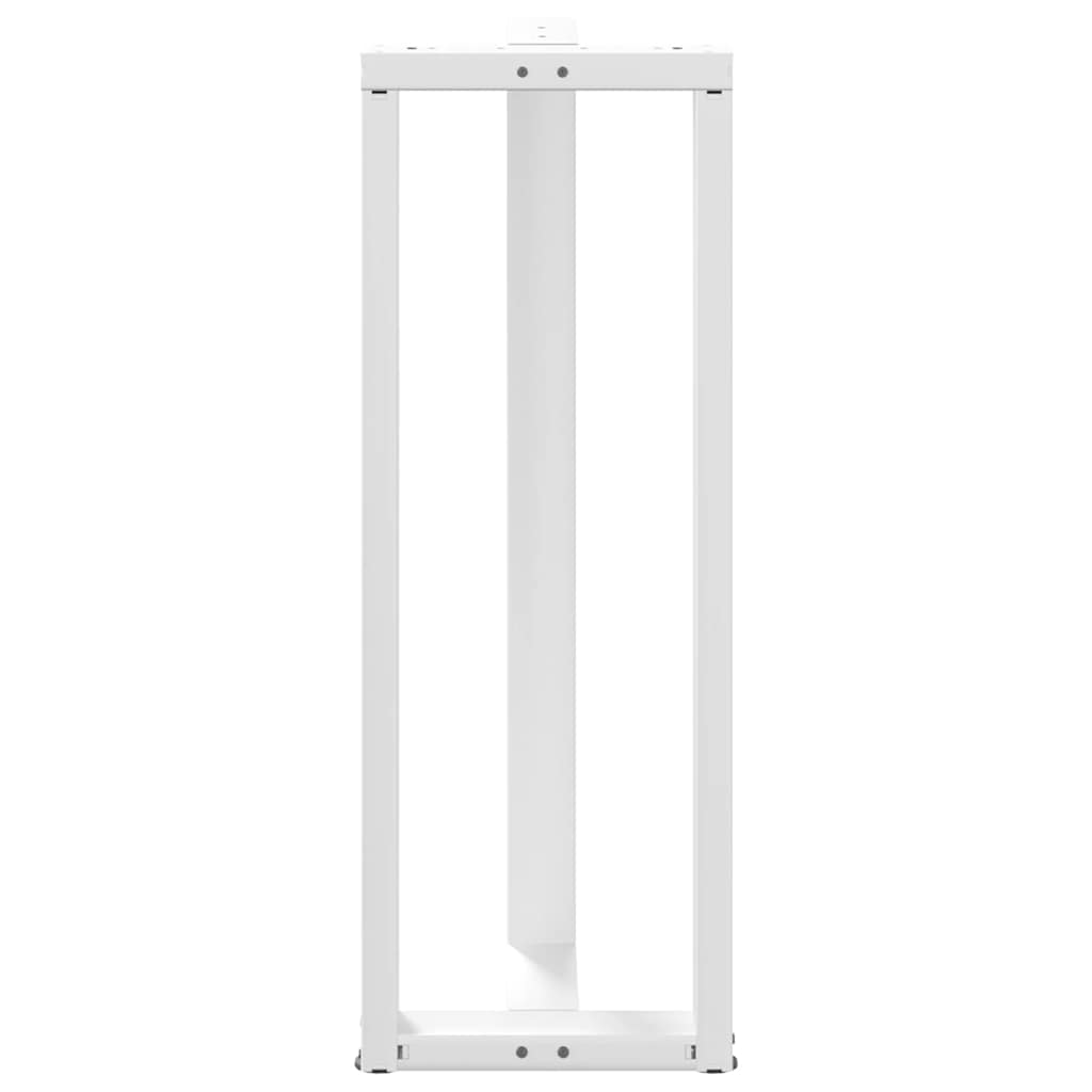 vidaXL Nogi do stołu barowego w kształcie litery T 2 szt. Białe 40x35x(110-111) cm Stal