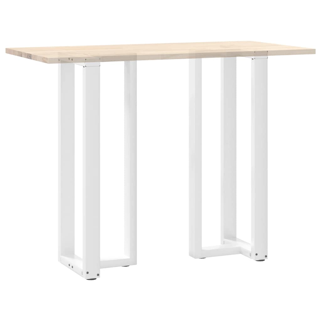 vidaXL Nogi do stołu barowego w kształcie litery T 2 szt. Białe 40x35x(110-111) cm Stal