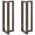 vidaXL Nogi do stołu barowego w kształcie litery T 2 szt. Czarne 40x35x(110-111) cm Stal