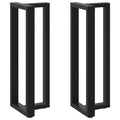 vidaXL Nogi do stołu barowego w kształcie litery T 2 szt. Czarne 50x35x(110-111) cm Stal