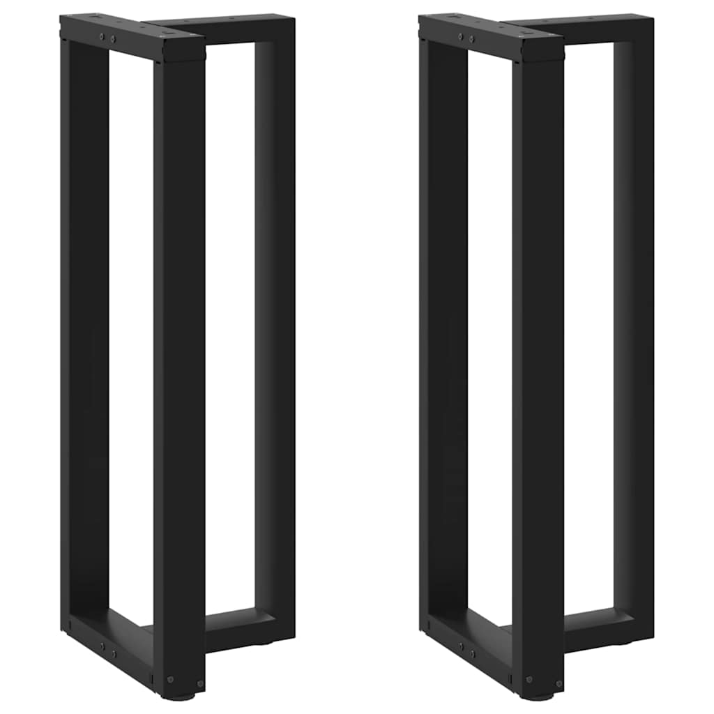 vidaXL Nogi do stołu barowego w kształcie litery T 2 szt. Czarne 50x35x(110-111) cm Stal