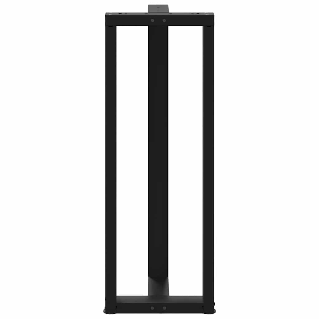 vidaXL Nogi do stołu barowego w kształcie litery T 2 szt. Czarne 50x35x(110-111) cm Stal