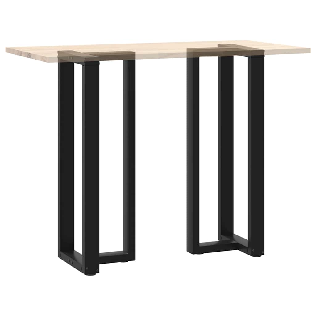 vidaXL Nogi do stołu barowego w kształcie litery T 2 szt. Czarne 50x35x(110-111) cm Stal