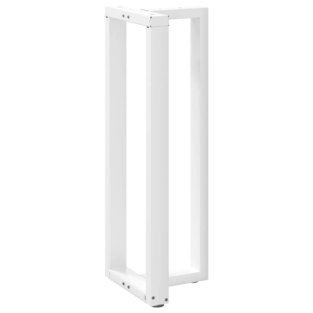 vidaXL Nogi do stołu barowego w kształcie litery T 2 szt. Białe 50x35x(110-111) cm Stal