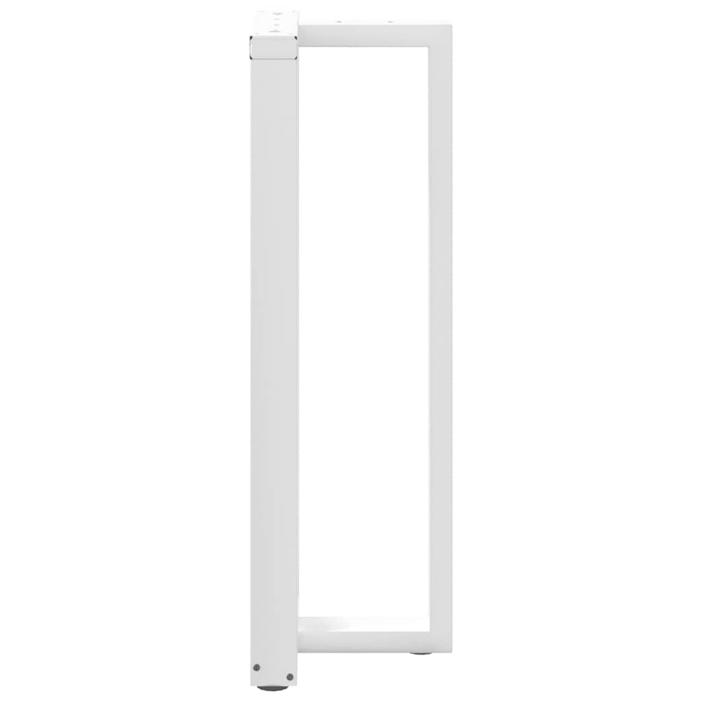 vidaXL Nogi do stołu barowego w kształcie litery T 2 szt. Białe 50x35x(110-111) cm Stal